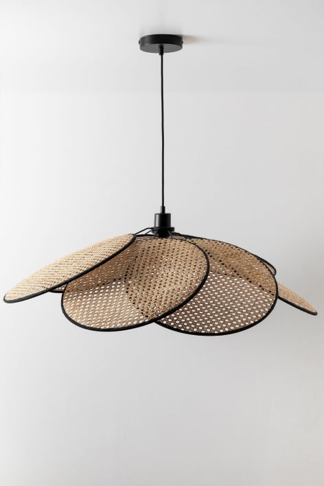 Lampada a sospensione in rattan Okai Pure