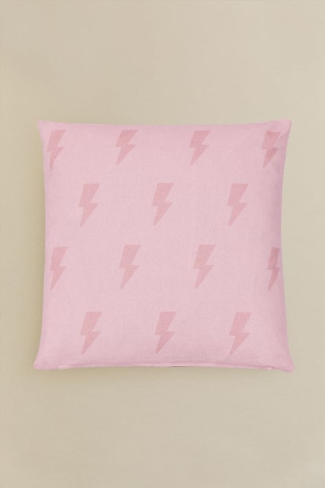 Cuscino quadrato in cotone (43x43 cm) Ayo - Rosa Nocciola