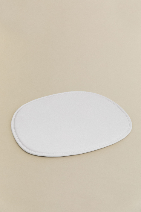 Cuscino 39x34,5 cm per sedia in ecopelle Scand - Bianco