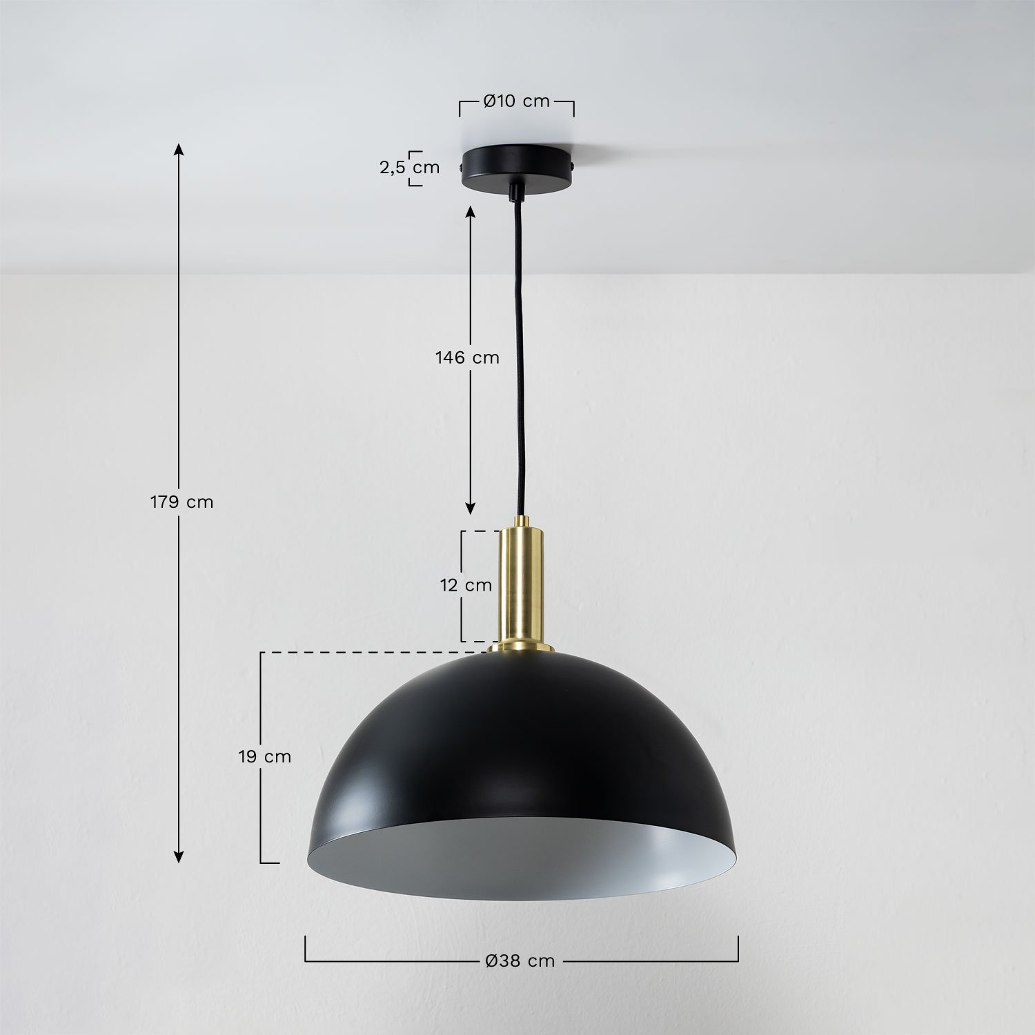 Lampada da soffitto in ferro (Ø38 cm) Berien - SKLUM