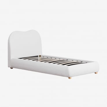 Cama En Borreguito Winselet Ciniglia Bianco Avorio & 90 X 190 Cm - Sklum