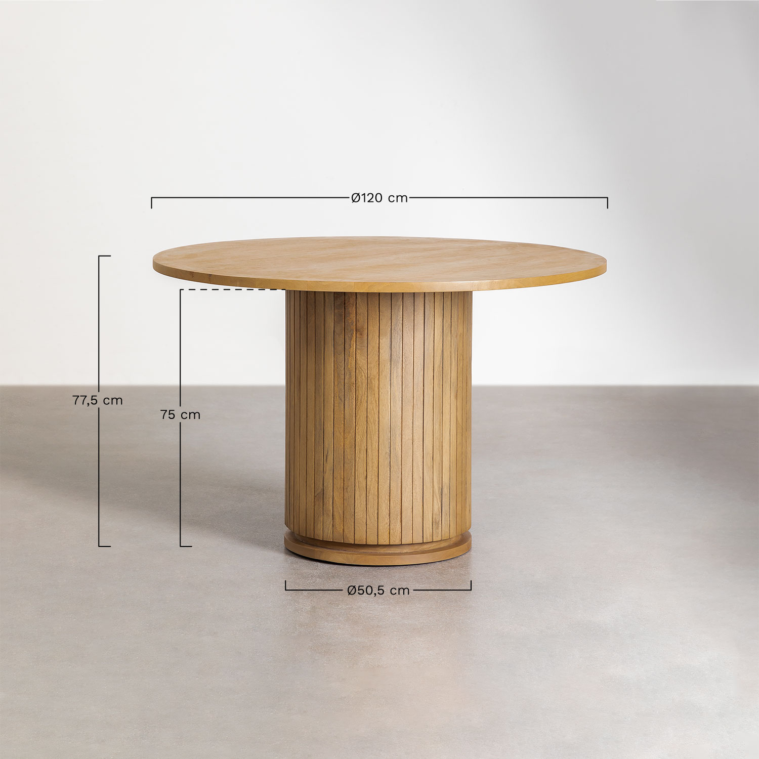 Base per lampada da tavolo in legno di mango Baily - SKLUM