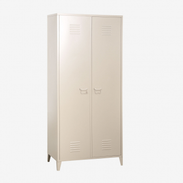 Armadietto Spogliatoio A 2 Ante Pohpli In Acciaio Tapioca Beige - Sklum