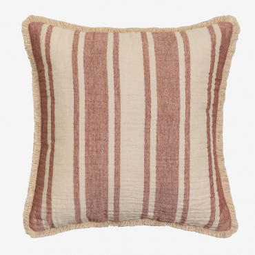 Cuscino Quadrato In Cotone (45x45 Cm) Kiyoco Cedro Rosso - Sklum