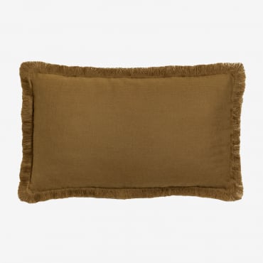Cuscino Rettangolare In Cotone (30x50 Cm) Soncey Marrone Ocra - Sklum