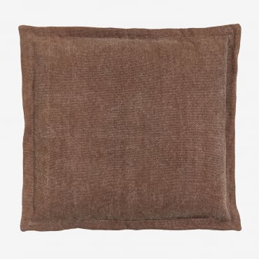 Cuscino Quadrato In Cotone (60x60 Cm) Karzem Marrone Moka - Sklum