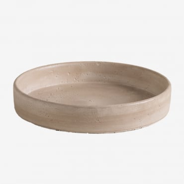 Vassoio Decorativo In Cemento Geldart Ø28 Cm - Sklum