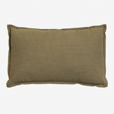 Cuscino Rettangolare In Cotone (35x50 Cm) Guillaume Verde Militare Chiaro - Sklum
