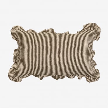 Cuscino Rettangolare In Cotone (35x50 Cm) Clouzot Verde Bambù - Sklum