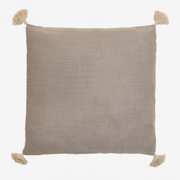 Cuscino Quadrato In Cotone (60x60 Cm) Sozume Grigio Chiaro - Sklum