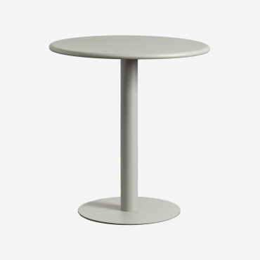 Tavolo Da Giardino Rotondo Ø70 Cm In Metallo Mizzi Verde Kaki - Sklum