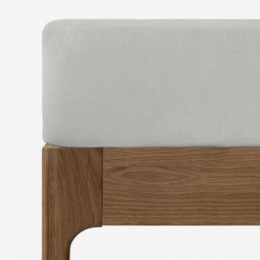 Lenzuolo Con Angoli In Cotone Percalle 180 Fili Per Letto Agassi Da 90 Cm Blu Nebbia & Letto 90 Cm (90 X 200 X 40 Cm) - Sklum