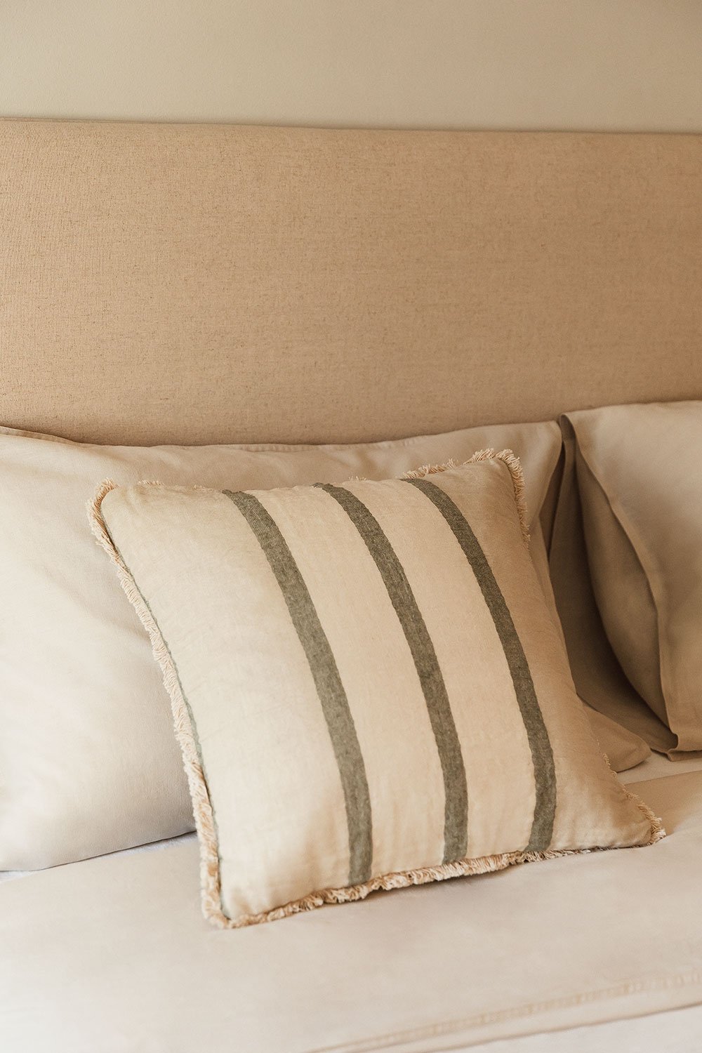 Set di cuscini per divano beige, 45 x 45 cm, decorazione per la casa
