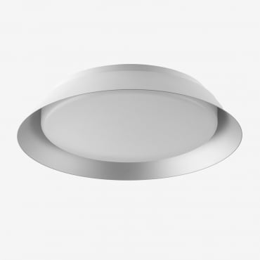 Lampada Da Soffitto A Led In Metacrilato E Metallo Dreville Bianco - Sklum