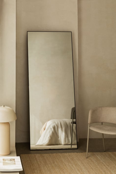 Specchio da terra rettangolare 80x200 cm in alluminio Zastron