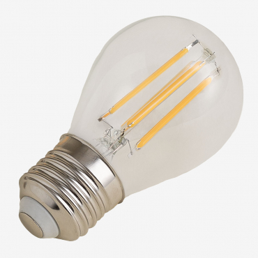 Filamento Led Bombilla E27 G45 6w Bianco Caldo 2800k - Sklum