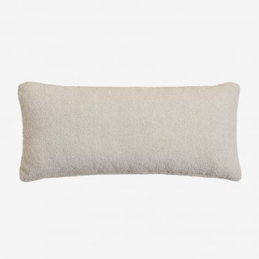 Cuscino Rettangolare In Shearling (70x30 Cm) Borjan Ciniglia Blanc - Sklum