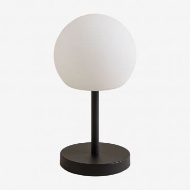 Lampada Da Tavolo Led Wireless Kiemery Da Esterno In Ferro Nero - Sklum