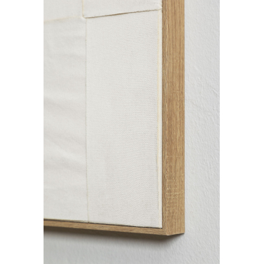 Siralo Dipinto Decorativo In Rilievo Dipinto A Mano (80x100 Cm) Bianco Grigiastro - Sklum
