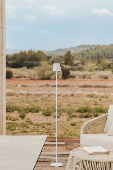 Lampada da terra LED wireless per esterni Isona