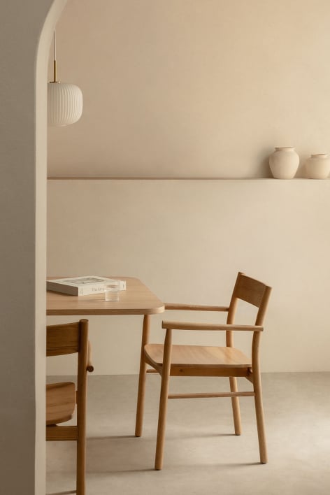 Sedia da pranzo in legno di rovere Mara Signature - Legno Naturale