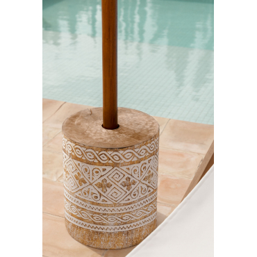 BASE PER OMBRELLONE CON TUBO IN GRANIGLIA cm. 55 kg. 35