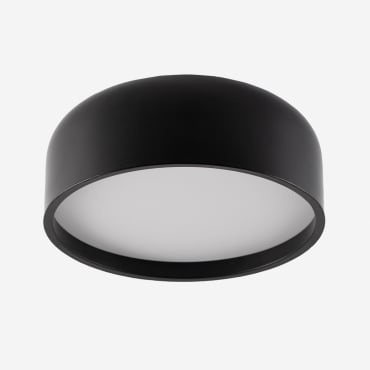 Plafoniera Da Soffitto In Ferro Glatzer Nero - Sklum