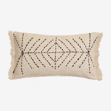 Cuscino Rettangolare In Cotone (30x50 Cm) Iguatu Beige Crema - Sklum