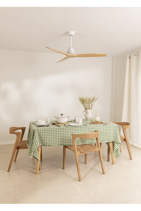 CREATE - WIND WOOD - Ventilatore da soffitto 75W silenzioso Ø132 cm 100% legno