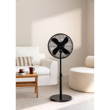 Ventilatore A Piantana EXTRASTAR 2 In 1, 50W: Diventa Anche Ventilatore Da Tavolo! Oscillazione 90°, 3 Velocità, Altamente Silenzioso.