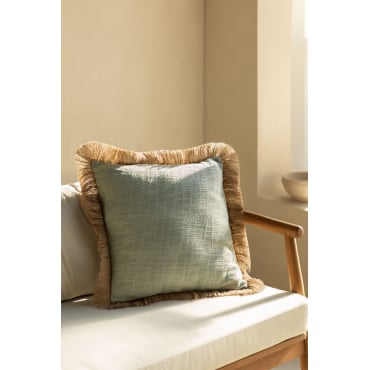 Cuscino quadrato in cotone e lino (45x45 cm) Gautier - SKLUM