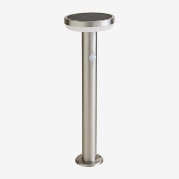 Faro Solare Led Da Esterno Ovint In Acciaio Inox Grigio Argento - Sklum