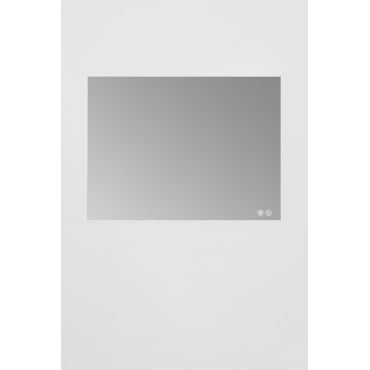 Specchio bagno led da 60 cm verde opaco con sistema antiappannamento