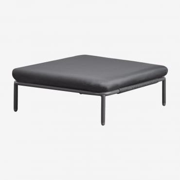 Pouf Per Divano Componibile Da Giardino Roubly Grigio Grafite - Sklum