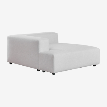 Modulo Chaise Longue Sinistro Per Divano Modulare Bruna Tessuto Grigio Ghiaccio - Sklum