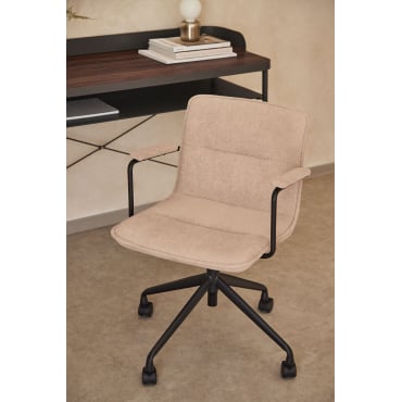 Sedia da scrivania con ruote e braccioli Seifert