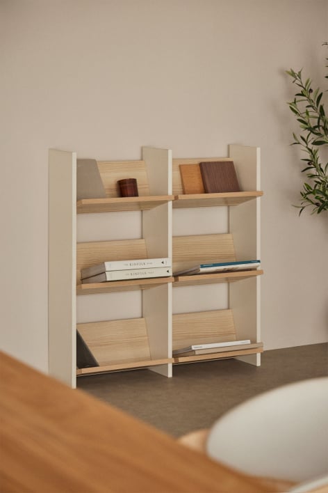 Libreria doppia 85x90 cm in legno Broby