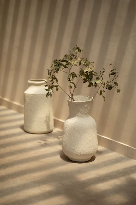 Vaso decorativo artigianale in cartapesta Reynolds