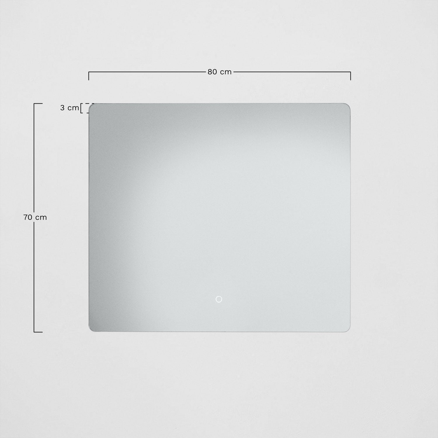 Set di mobili da bagno sospesi in legno con lavabo integrato Jacob, MISURE