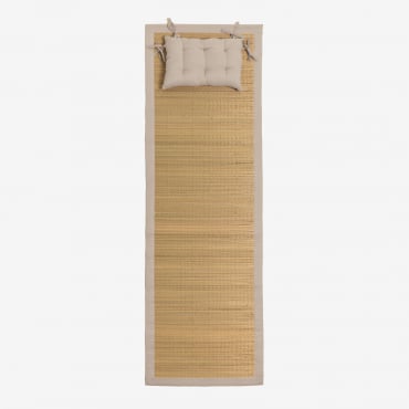 Stuoia Da Spiaggia Con Cuscino Neila Tapioca Beige - Sklum