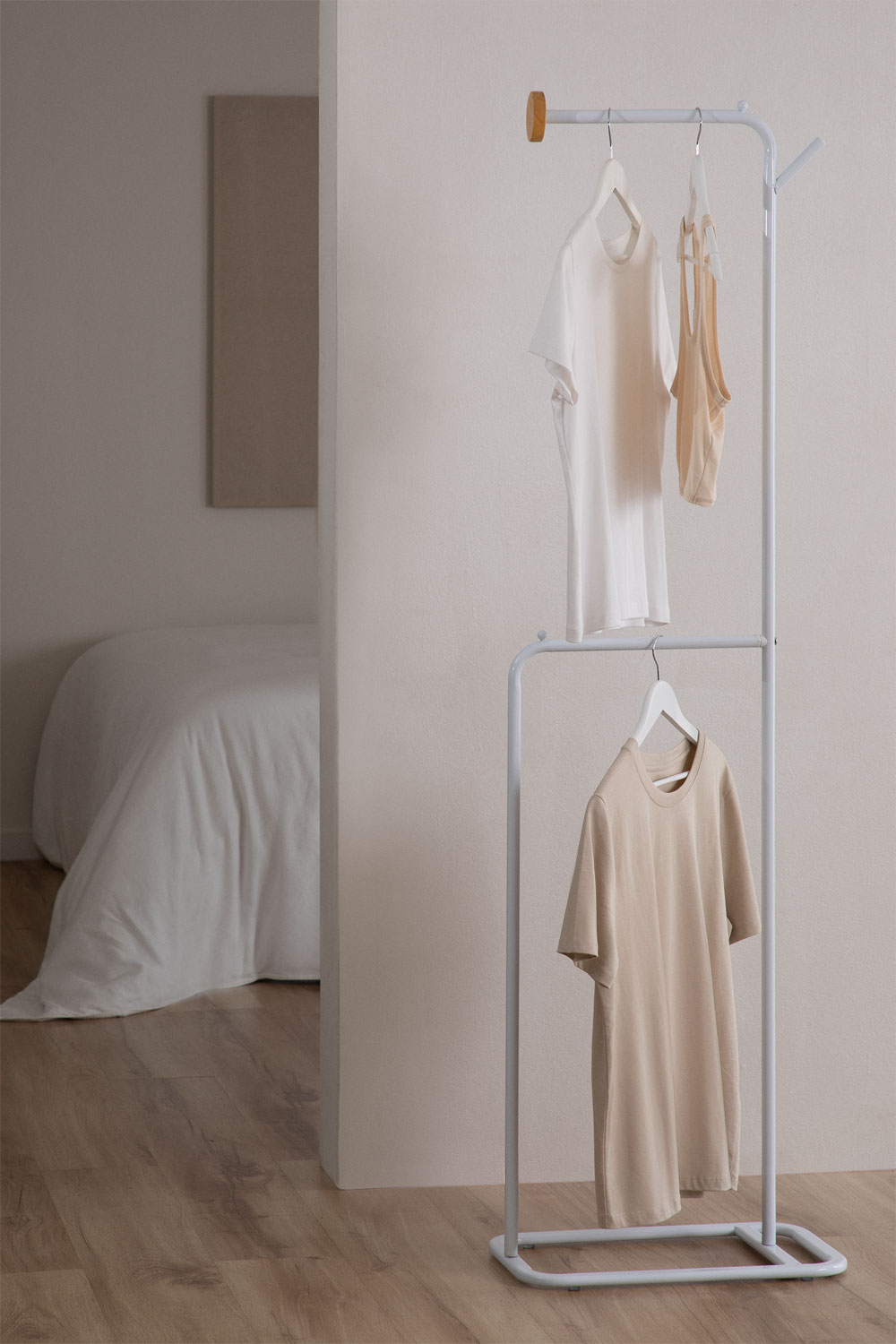 VEVOR Appendiabiti da Terra 450 x 250 x 1700 mm Appendiabiti in Metallo con Base in Pietra di Quarzo e 3 Ganci Rotondi, per Ingresso, Camera da Letto, Soggiorno, per Cappotti, Cappelli