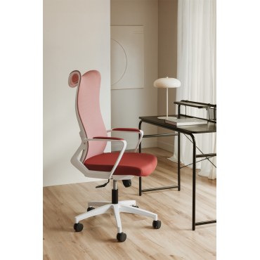 Hirate Set Di 5 Ruote Per Sedia Ufficio In Poliuretano, Stelo Filettato 3/8-16 UNC, Per Pavimenti Delicati, Portata 272 Kg - 2