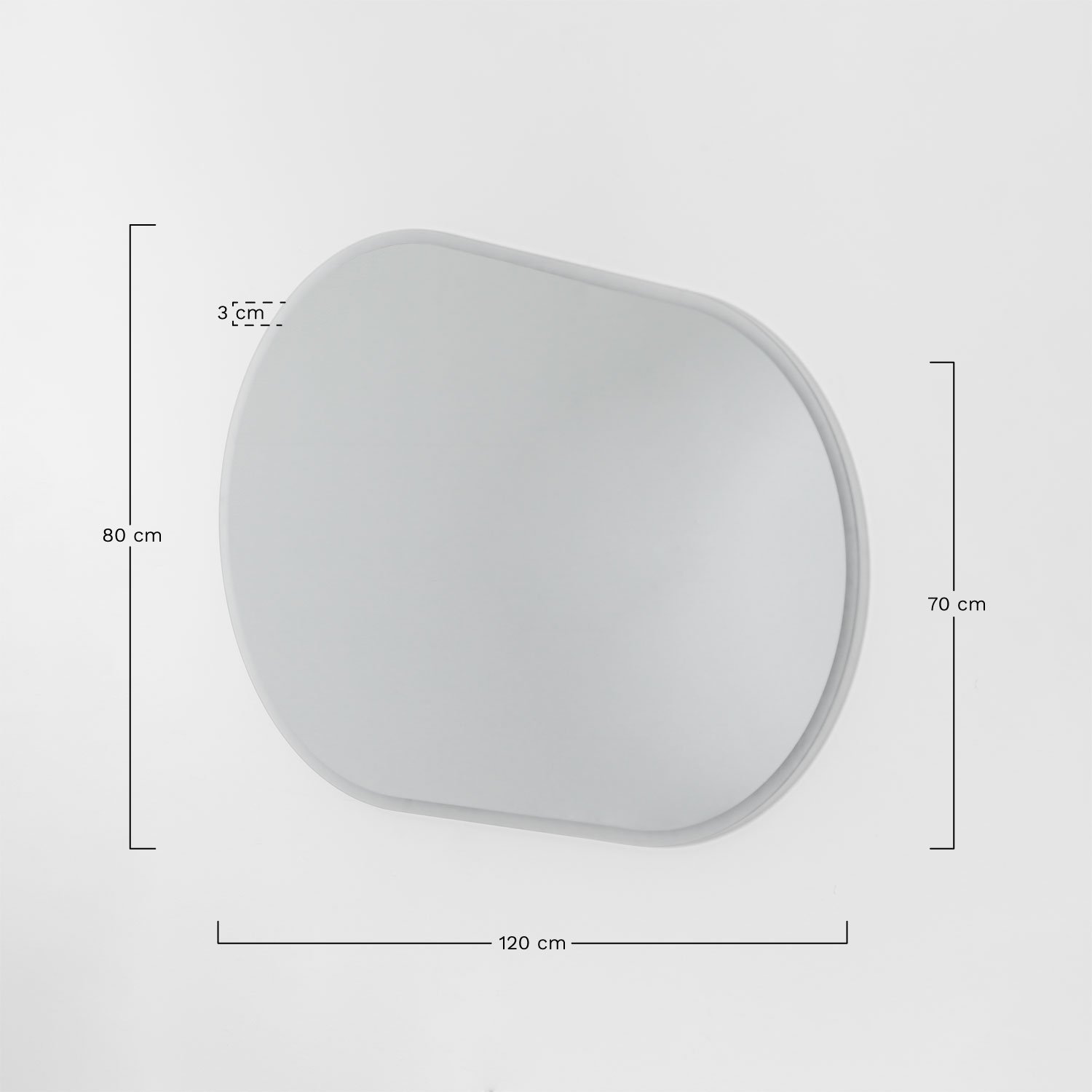 Set mobili da bagno in legno Carsone con lavabo integrato, MISURE