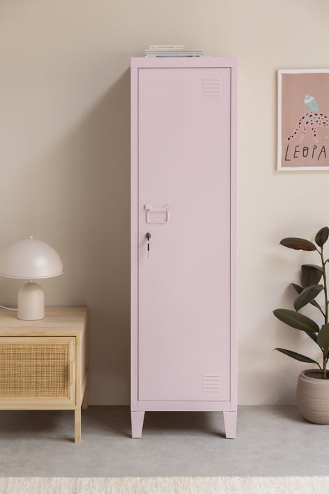 Armadio spogliatoio in acciaio Pohpli - Rosa Nocciola