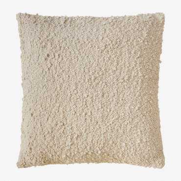 Cuscino Quadrato In Tessuto Bouclé (45x45 Cm) Zanero Gardenia Bianco - Sklum