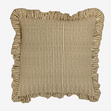 Cuscino Quadrato In Cotone (45x45 Cm) Clouzot Verde Bambù - Sklum