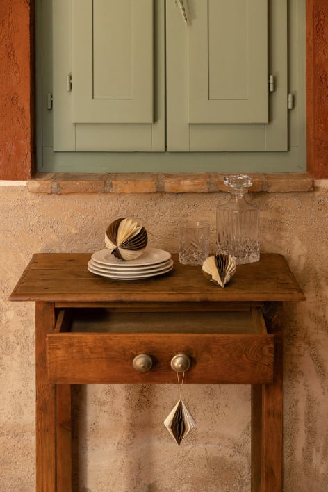 Set di 3 decorazioni natalizie in carta Doreimi