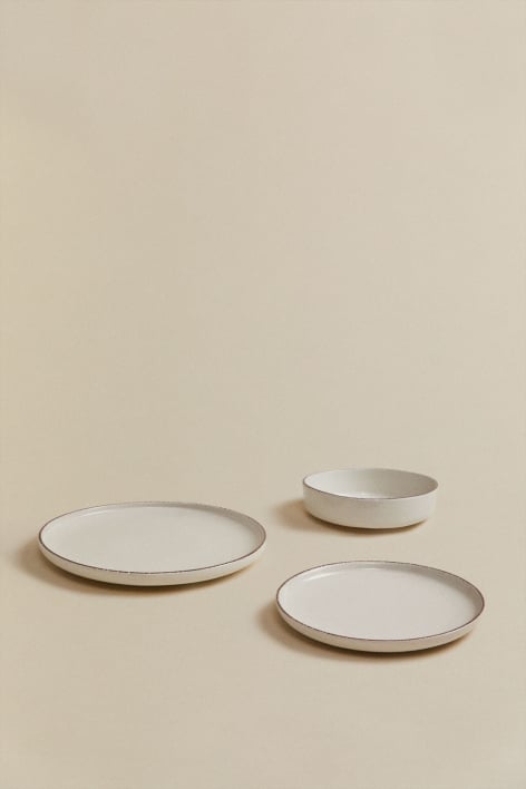 Ilsa Italy SKALISTOS Servizio piatti beige decorati