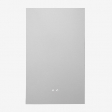 Specchio Da Parete Rettangolare Da Bagno Con Luce Led E Antiappannamento (55x90 Cm) Kirvex Trasparente - Sklum