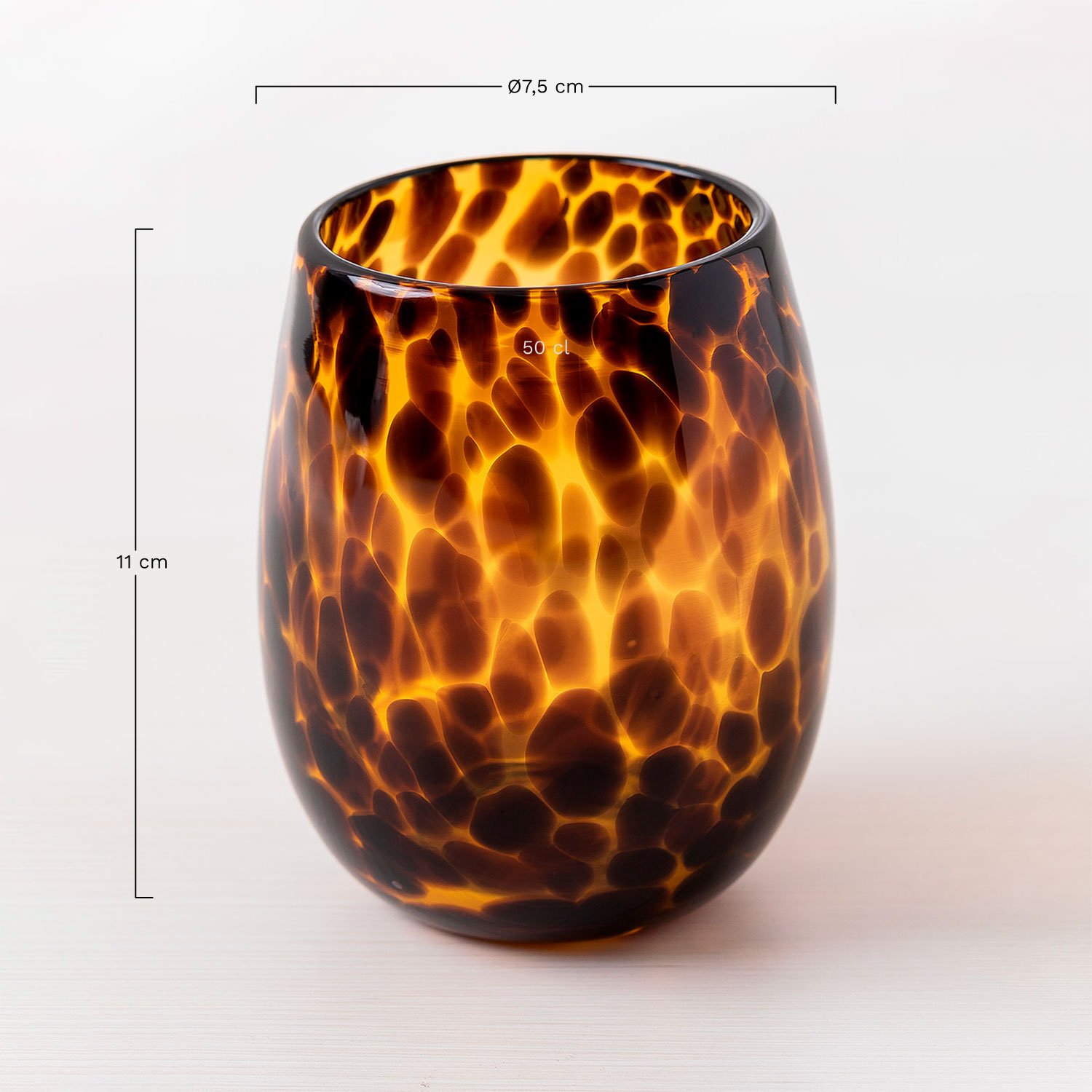 Pack 4 Bicchieri in Vetro 50 cl Dione, MISURE